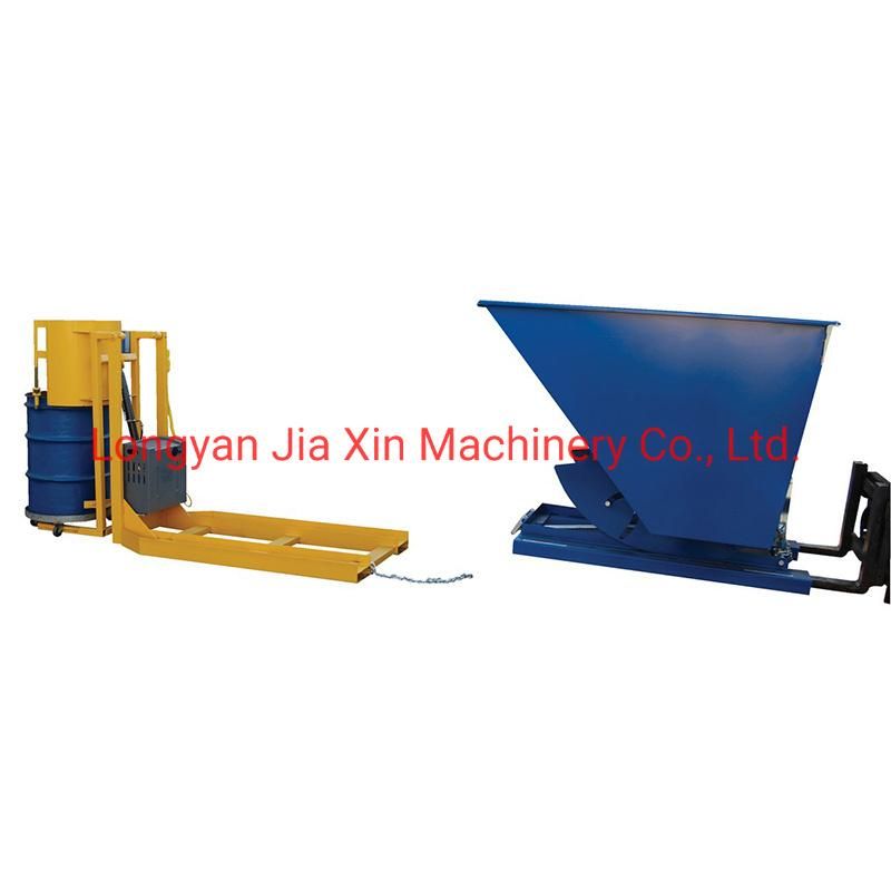 Material Handling Equipment Forklift Accessories Trash Drum Dumper