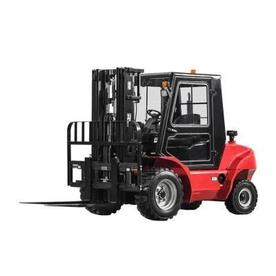 5ton New Design 4WD Rough Terrain Forklift 6500mm Lift Height