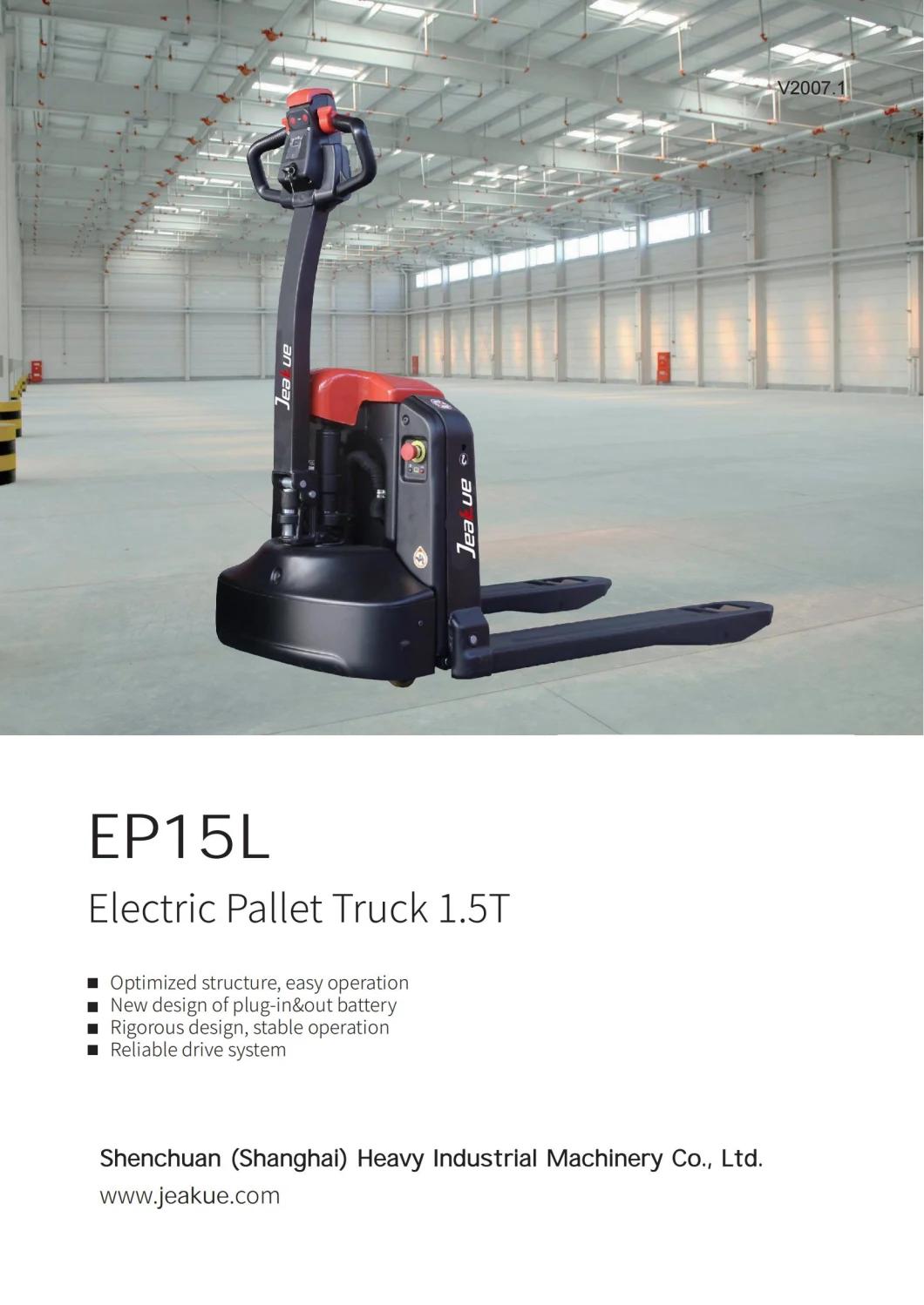 1500kg Lithium Battery Pallet Truck Pallet Jack