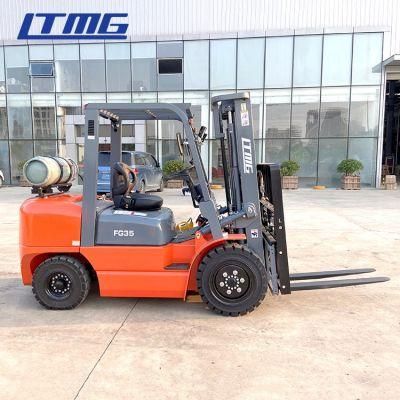 Ltmg 2.5 Ton 3 Ton 3.5 Ton Dual Fuel Forklift Specification LPG Gasoline Powered Forklift