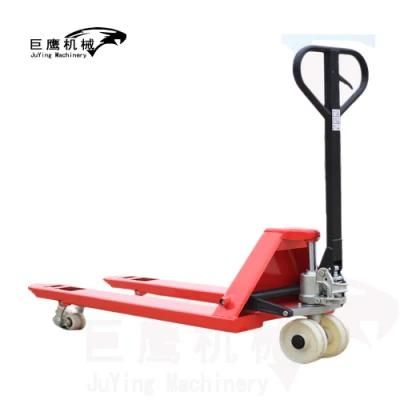 Hot Sale 2000kg 2500kg 3000kg 2 Ton 2.5ton 3 Ton Nylon Wheel Casting Pump Manual Forklit Hand Pallet Truck for Material Handling