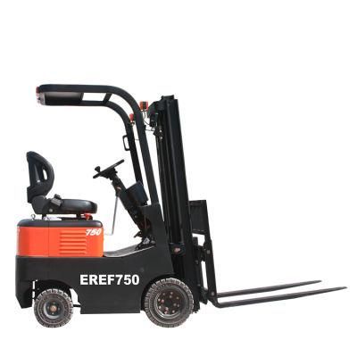 China Factory Everun EREF750 750kg Loader Machinery Electric/Battery Forklift with Low Price