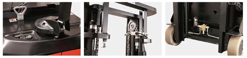 High Efficiency Warehouse Working Mini 1200 1500kg Capacity Counterbalanced Electric Pallet Stacker