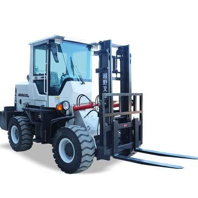 3 Ton 5 Tons Cross-Country Rough Terrain Forklifts Manual Forklift From China with Low Price for Sale