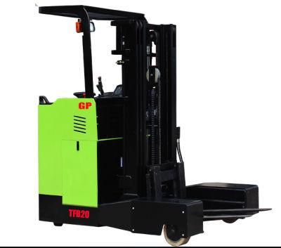 Gp Brand High Quality 1.5t/2.0t Stand-on 4 Way Electric Forklift Truck with Lifting Height3-4.5m (TFB15-45)