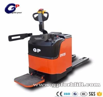 China Supplier Gp 2t Full Electric Pallet Jack Powered Pallet Truck with Lift Height 205mm with Ce/ISO China Favorable Price