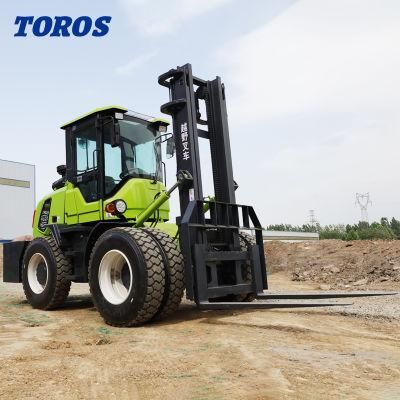 Hydraulic off Road Price Telehandler Telescopic Boom Forklift 4X4 All Terrain Diesel Forklift Loader