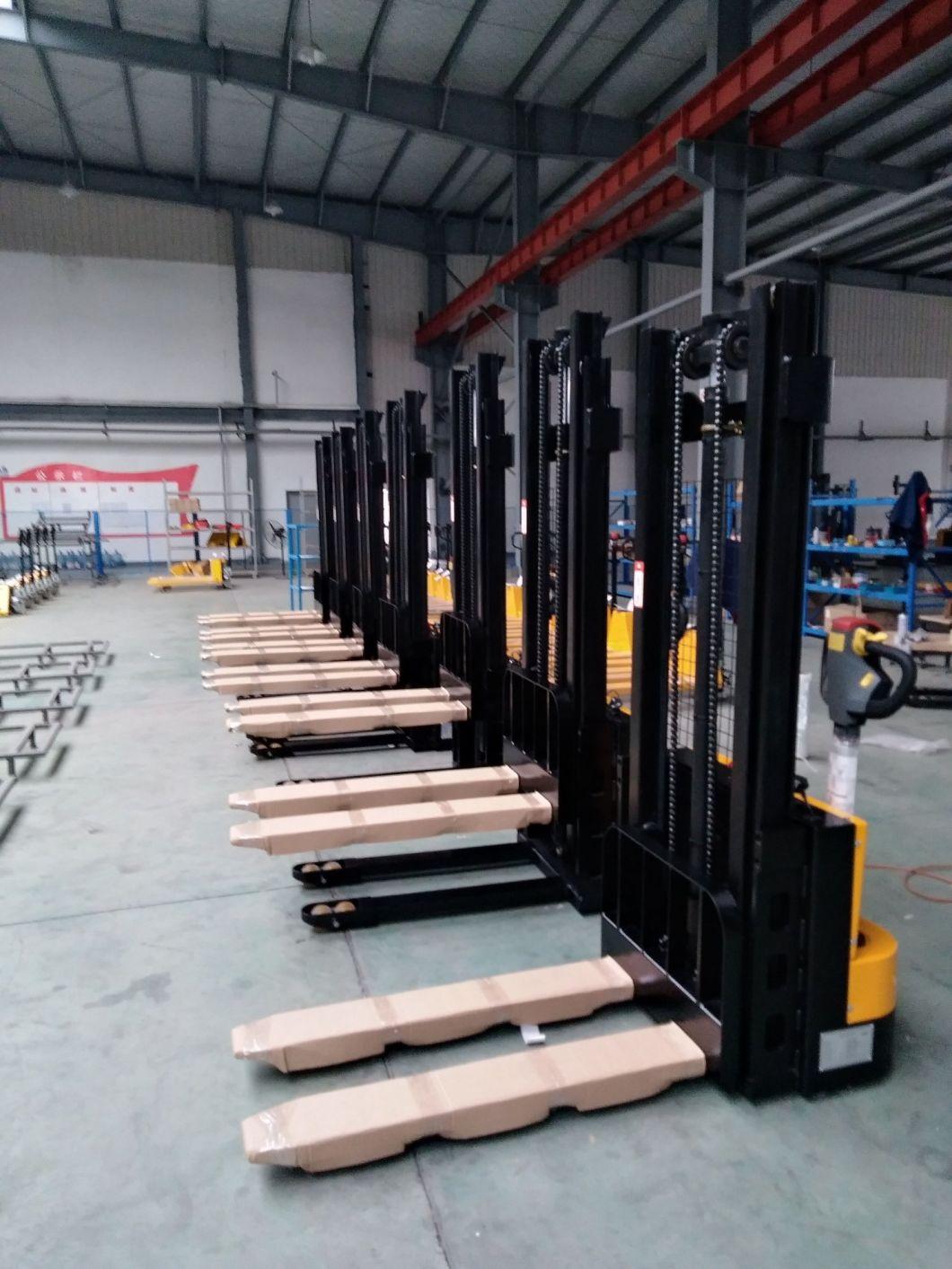1500kg 3500mm Electric Stacker Small Electric Forklift in Warehouse