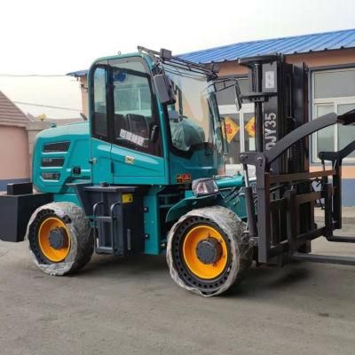 Et50A Low Price Articulated Rough Terrain Forklift 5 Ton