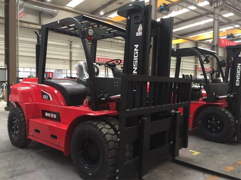 Ensign Sell 5t Heavy Forklift for Materials Handling Using