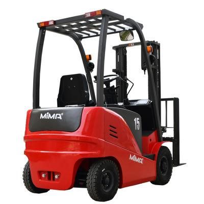 Factoty Direct 4 Wheel 1.5ton Battery Powered Full Electric Forklift