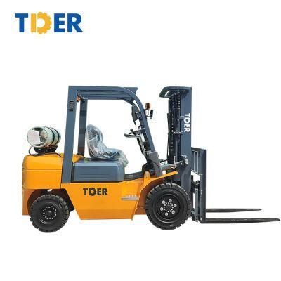 Tder Warehouse and Construction Using LPG Gasoline Forklift with EPA Engine