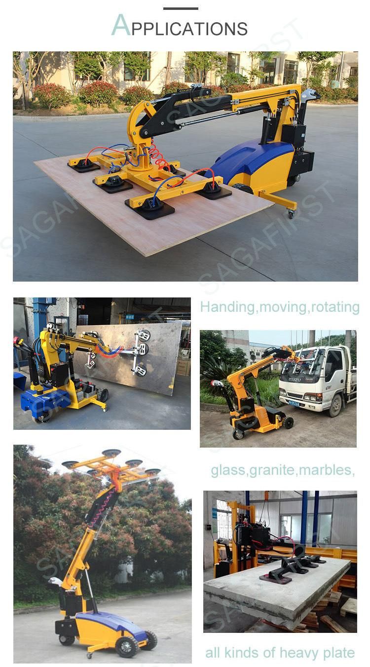 Europe Quality 350kg Load Glass Vacuum Lifter