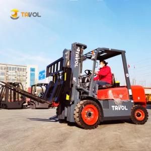 Triplex Full Free Mast 3 Ton 4.5 M Diesel Forklift Trucks for Sale