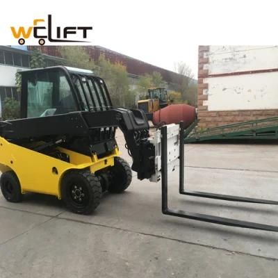 Rated Load 3t Mini Telescopic Forklift 2WD Telehandler Manufacture with 360 Rotator 4m Lifting Height