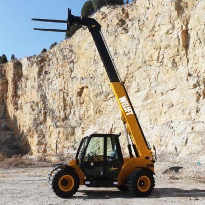 China T30d-68 3ton 4ton Heavy Telehandler 4WD Telescopic Loader Forklift 4 Wheel Steering 7m Telescopic Forklift Manufcturer