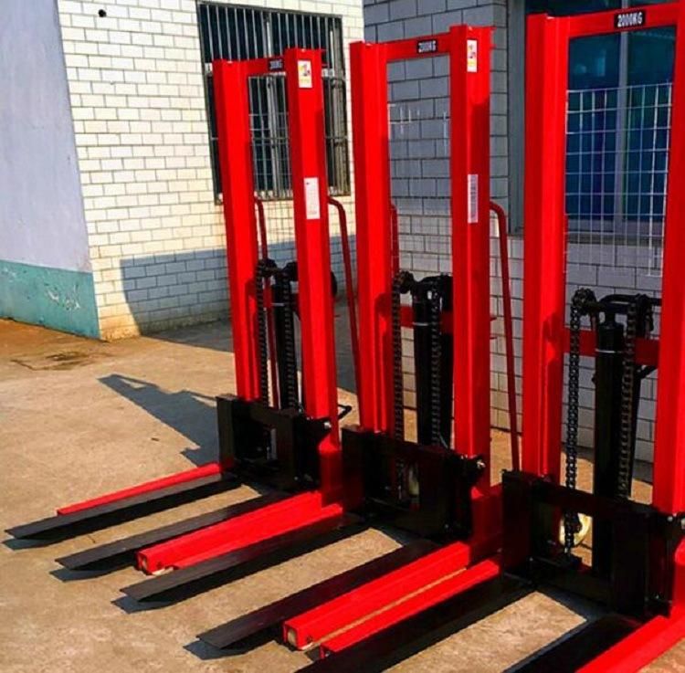 Hydraulic Manual Pallet Stacker/ Hand Hydraulic Lifter Stacker for Sale 1t 2t 3t