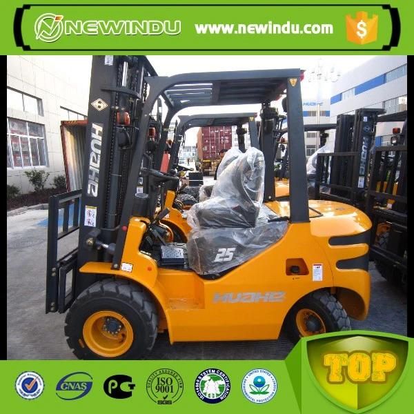 Huahe Small Triplex Masts Hand 3 Ton Hydraulic Diesel Engine Forklift