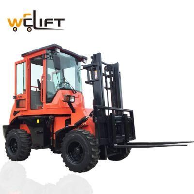 3.0ton Ce Certified 4WD Rough Terrain Forklift