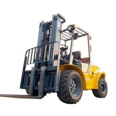 2022 Diesel Huaya China Price off Road Forklifts Forklift Truck 2WD