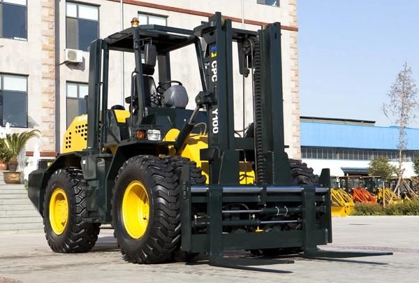 10 Ton Rough All Terrain Forklift with Duplex Mast