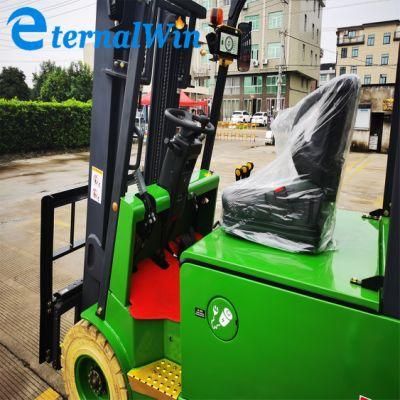 Electric Forklift 1 Ton 1.5 Ton 2 Ton 3 Ton Battery 48V Battery Operated Forklift with Good After Service