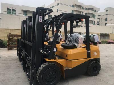 Four Wheel Mini LPG/Gas/Gasoline 2 Tone Forklift Truck