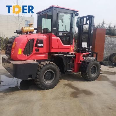 2WD/ Rough Terrain Port 4WD off Road Forklift for Sale
