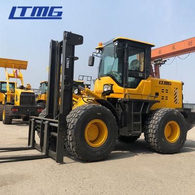 Ltmg Articulated 4WD Rough Terrain Forklift 5 Ton Rough Terrain Forklift for Sale