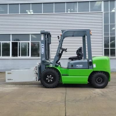 Block Attachment Forklift 3t Mini Diesel Forklift with Japanese Engine Side Shifter