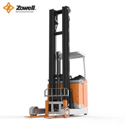 Zowell 2 Ton Hot Sale Electric Reach Truck Forklift