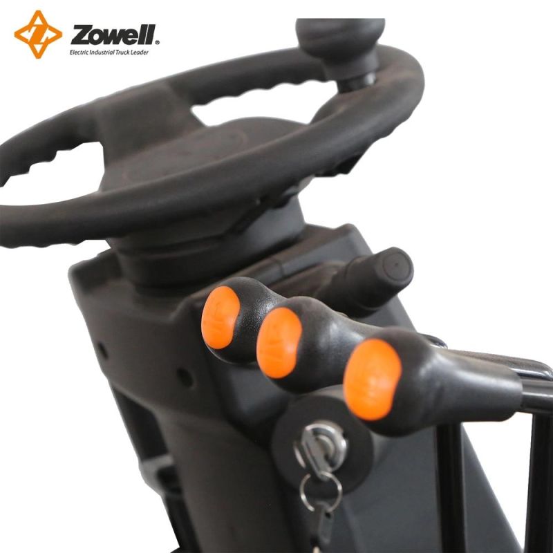 Zowell Inmotion/Curtis Controller 2ton 2.5ton 3ton 3.5ton 6m Lifting Height Electric Lift Truck 4-Wheel Forklift with Full-Closed Cabin