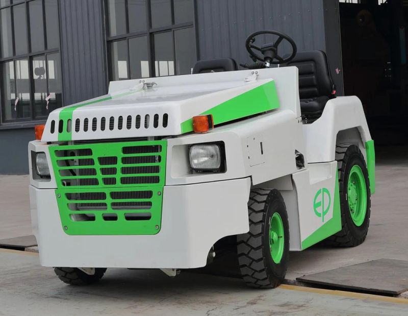 35kn Drawbar Pull Diesel Engine Powered Aircraft Baggage Towing Tractor