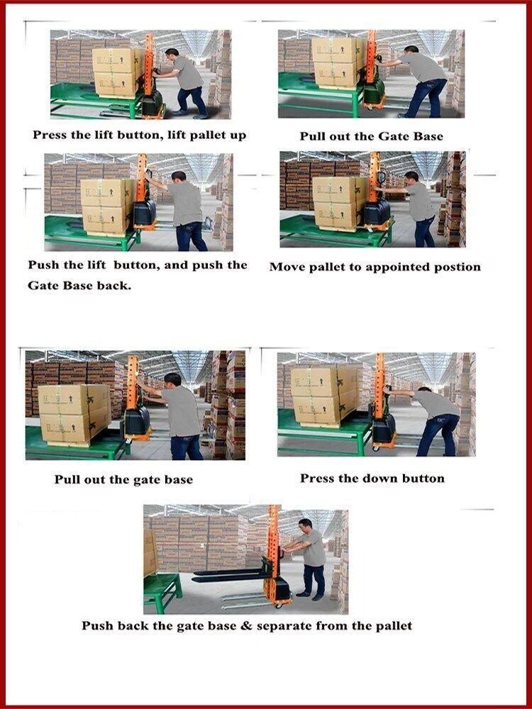 CE Marked 500kg Self Loading Stacker Truck