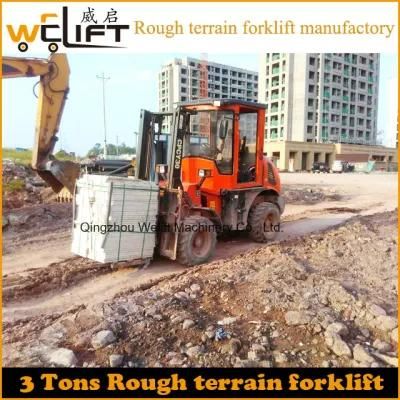 Welift, 3 Ton Rough Terrain Forklift with CE