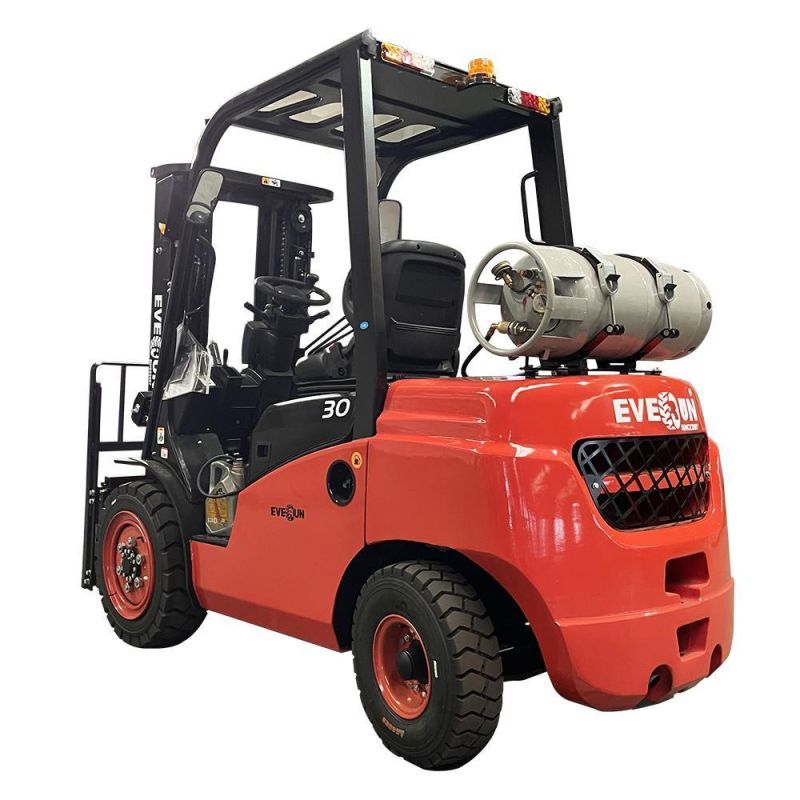 Everun Ergf30 High Quality Garden 3ton Gasoline Small Forklift for Sale