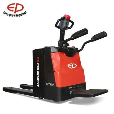2000kg Capacity Stand on Drive Electric Pallet Truck with Lithium Battery