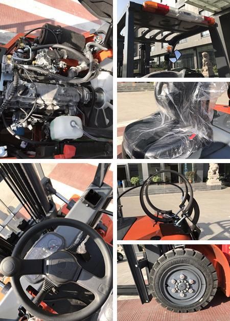 Chinese Ltmg 2.5 Ton Gasoline Forklift with Hydraulic Transmission