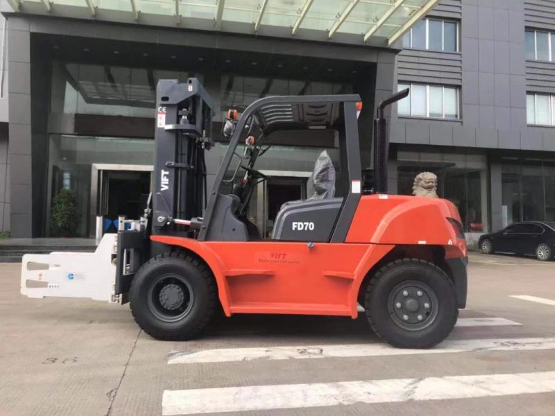 Factory Price New Hydraulic Diesel Forklift Truck 5 Ton 6 Ton 7 Ton Forklifts with Japanese Engine, Side Shift and CE