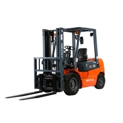 Brand New Hecha 2.5 Ton Diesel Forklift with Solid Tire Side Shifter
