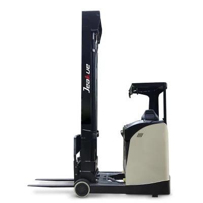 Shanghai Jeakue Sit on Type 1.6ton 2ton Full Electric Reach Forklift with Li Ion Battery or Lead-Acid Battery for Option