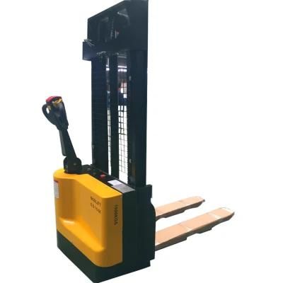 Self Loading Stacker Portable Electric Forklift Truck
