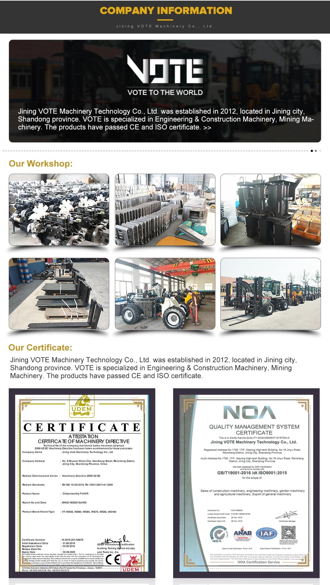 Mini Diesel Manual 4X4 Telescopic 3 Ton 7 Ton Forklift Attachment Truck Spare Hydraulic Parts off Road Forklift