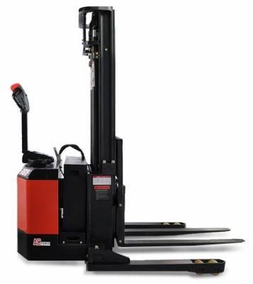 Electric Pallet Stacker Wide Straddle Leg 1.4t/1.8t Stable Forklift Walkie Stacker