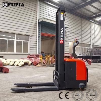Customized Auto Stacker 1.5ton Standing Forklift Pallet Stacker with 5m Lift Mast