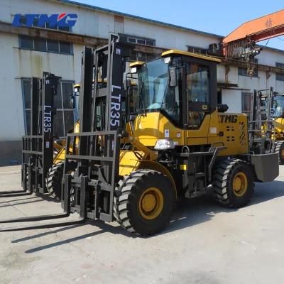Rough Road Ltmg 3.5 Ton 4WD All Terrain Forklift Rough Terrain Forklift 3 Ton