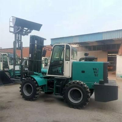 Articulated Cheap off Road Type All Terrain 4 Ton Diesel Forklift
