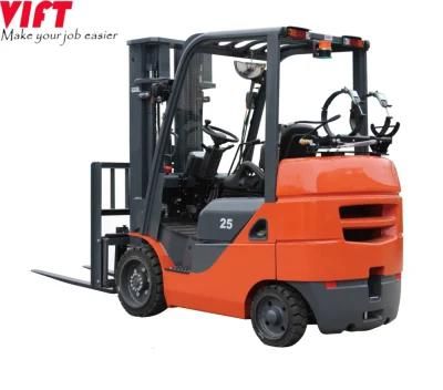 Vift Cushion Tyre 2.5 Ton Gasoline/LPG Forklift for American Market