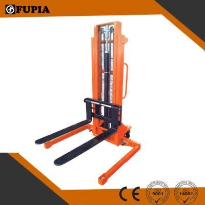 Hand Operated Forklift Pallet Hand Truck Forklift 2 Ton Hand Stacker Forklift Platform Stacker with Straddle Legs