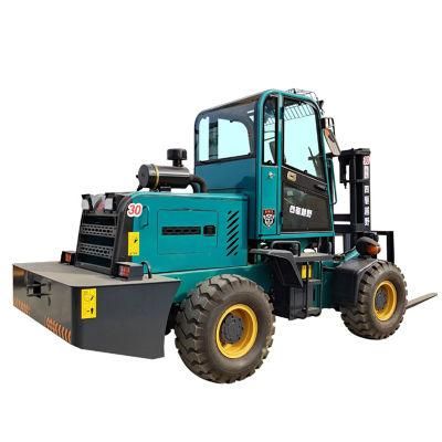 China 2.5t 3.0t 3.5t Diesel Forklift 2WD/4WD Rough Terrain Diesel Forklift